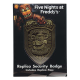 Five Nights at Freddy´s Replik Security Badge Antique Brass Edition