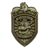 Five Nights at Freddy´s Replik Security Badge Antique Brass Edition