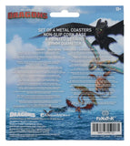 How to Train Your Dragon Untersetzer 4-Pack Dragon Printed Metal