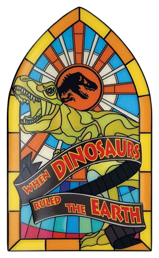 Jurassic Park Metallbarren Stained Glass Style Metal 11 cm
