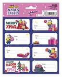 Minions Selbstklebende Etiketten Weihnachten