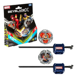 Beyblade X Marvel Collab Iron Man 4-80B vs. Thanos 4-60P