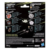Beyblade X und Star Wars Collab Chewbacca 4-80LF vs. Stormtrooper 5-70B