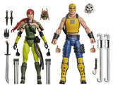 G.I. Joe Classified Series Actionfiguren 2er-Pack #212 Ninja Force Scarlett & T'Jbang 15 cm
