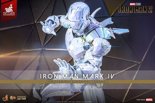 Iron Man 2 Movie Masterpiece Diecast Actionfigur 1/6 Iron Man Mark IV (Sub-Zero Fractal Armor) Hot Toys Exclusive 33 cm
