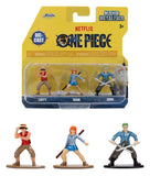 One Piece Nano Metalfigs Minifiguren 3er-Pack