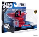 Star Wars Mittelgroßes Fahrzeug & Figuren Set Hyänen-Bomber (Rotes Hologramm) & Kampfdroide (Chase)