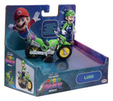Der Super Mario Galaxy Film Actionfigur mit Rückziehmotorrad Luigi 6 cm