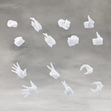 Megalomaria Unlimited Universe Model Kit Zubehör-Set Ex Hand Unit Female Type A WHITE Ver.