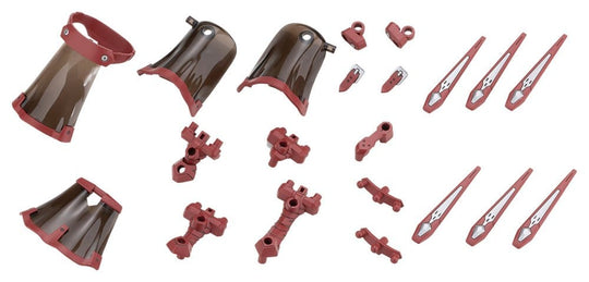 Kotobukiya M.S.G. Zubehör-Set für Plastic Model Kits Mission Cloak Deep Red Ver. 4 cm
