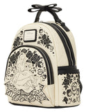 Alice in Wonderland Embroidered Floral Mini Backpack