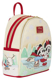 Mickey & Friends by Loungefly Mini Rucksack mit Haarband Halterung Ice Skating