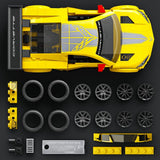 Hot Wheels Speed Mattel Brick Shop Bauset 1/32 '20 Corvette C8.R