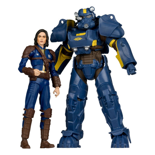 Fallout 4 Statuen 2er-Pack T-60 Vault Tec & Sole Survivor 18 cm