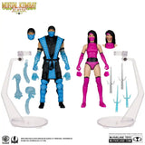 Mortal Kombat Actionfiguren 2er-Pack Sub-Zero vs. Mileena (Klassiks) 18 cm