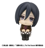 Attack on Titan Look Up PVC Statuen Levi Cleaning up Ver. & Mikasa Ackerman (with gift) 11 cm