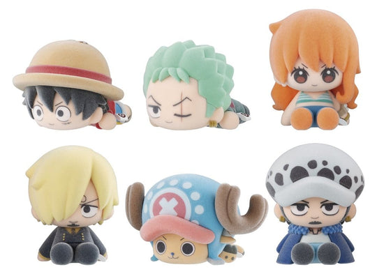 One Piece Nuippo Blind Box Minifiguren 6 cm Display (6)