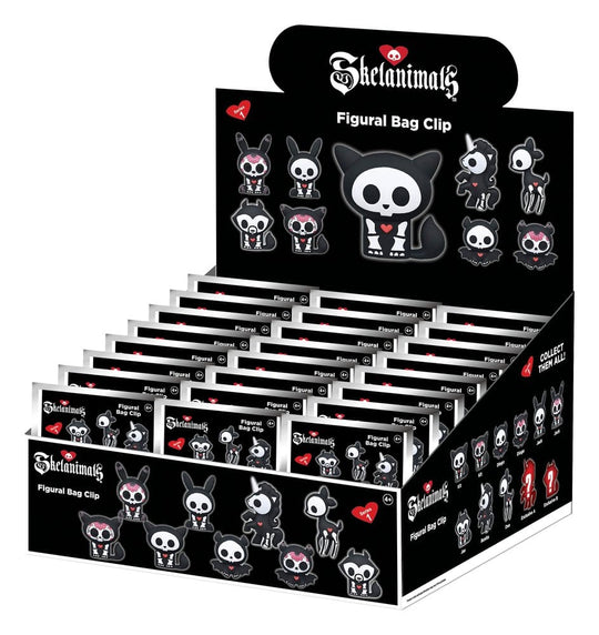 Skelanimals 3D PVC-Taschenanhänger Serie 1 Blind Bag Display (24)