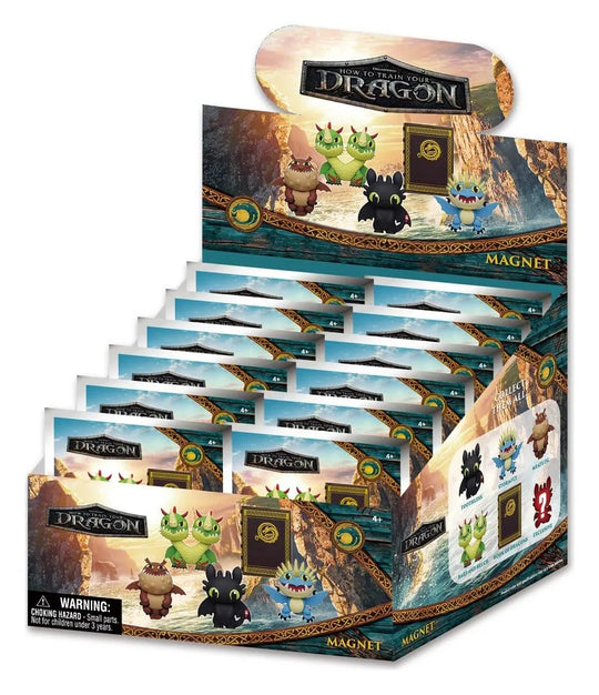 Drachenzähmen leicht gemacht Magnete Blind Pack Series 1 Display (12)