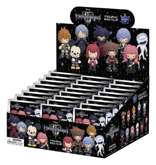 Kingdom Hearts 3D PVC-Taschenanhänger Serie 4 Display (24)