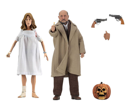 Halloween II Retro Actionfiguren Doppelpack Doctor Loomis & Laurie Strode 20 cm