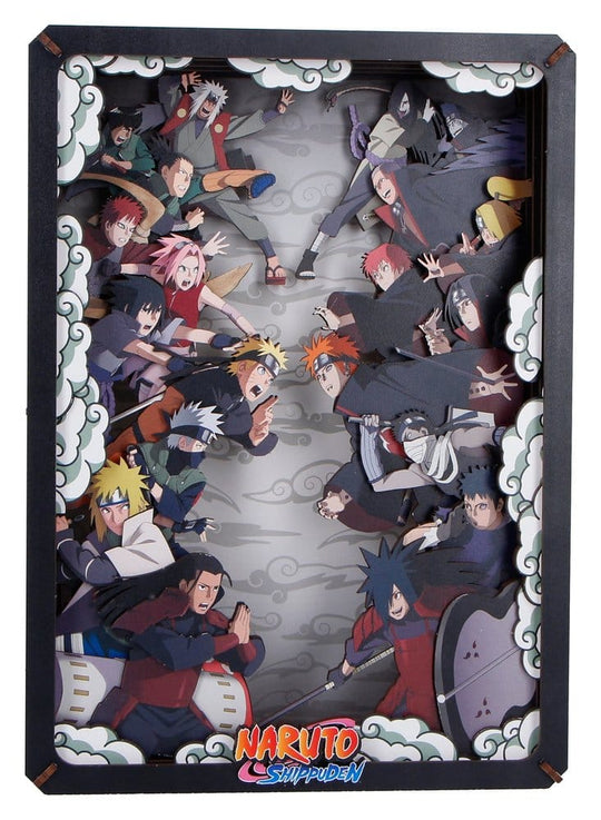 Naruto Modellbausatz Wooden Theatre Combat (Large) 26 cm