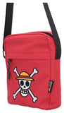 One Piece Umhängetasche Luffy Jolly Roger (Red) 23 cm