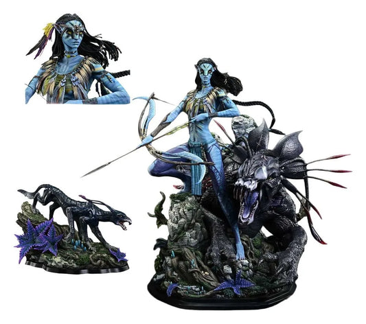 Avatar (Film) Real Elite Masterline Series Statue 1/4 Neytiri & Thanator Deluxe Bonus Version 75 cm