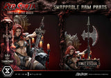 Red Sonja Throne Legacy Collection Statue 1/3 Red Sonja: Long Live the Queen Bonus Version 77 cm