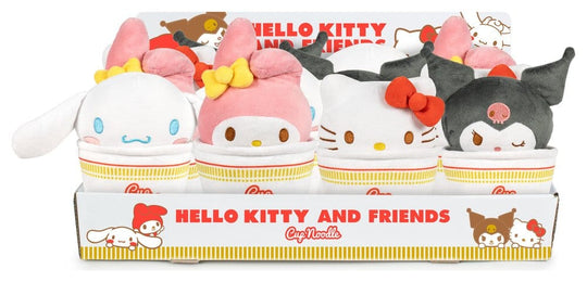 Hello Kitty & Friends Plüschfiguren - Cup Noodles 16 cm Sortiment (24)
