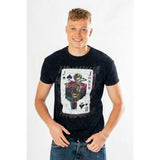 DC Comics T-Shirt The Joker Acid Wash Playing Card Größe XXL