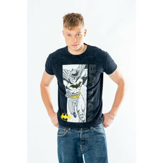Batman T-Shirt Comic Acid Wash Größe XXL