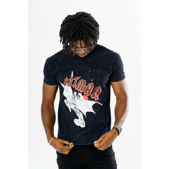 Batman T-Shirt Rock Acid Wash Größe XXL