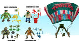 Teenage Mutant Ninja Turtles Classic Actionfiguren 4er-Pack Sewer Heroes mit Fallschirm
