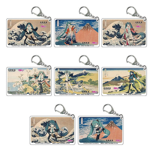 Katsushika Hokusai x Hatsune Miku Acryl Schlüsselanhänger Blind Box Sortiment (8)