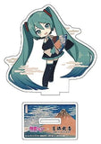 Hatsune Miku x Katsushika Hokusai iXima Die-Cut Acrylaufsteller Fine Wind, Clear Morning (Chibi) 10 cm (5)