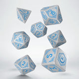 Shadow Scar 7er Würfel Set White & Blue