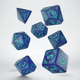 Shadow Scar 7er Würfel Set Blue & Turquoise