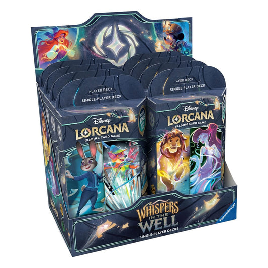 Disney Lorcana TCG Whispers in the Well Starter Decks Display (8) *Englische Edition*