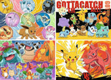 Pokémon Puzzles 4er-Pack Pokémon-Kumpels (4x100 Teile)