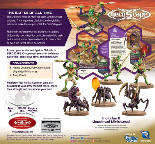 Heroscape Armeeerweiterung Age of Annihilation Skordyre Soldiers (Common) *Englische Version*