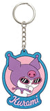 Sanrio Gummi-Schlüsselanhänger Kuromi 7 cm