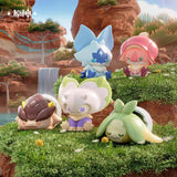 Genshin Impact Natlan Saurian Series Minifiguren 4 cm Blind Box Display (20)