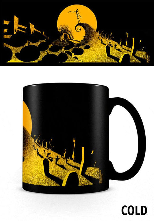 Nightmare before Christmas Tasse mit Thermoeffekt Graveyard Scene