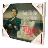 Scarface Glasposter Say Hello 40 x 30 cm