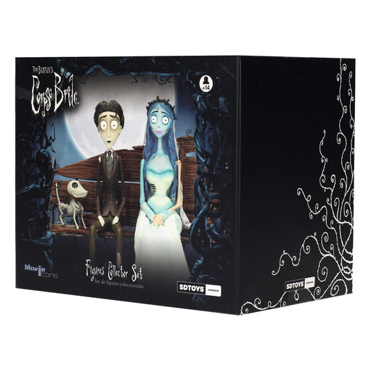 Corpse Bride Geschenkbox Figur & Schlüsselanhänger Victor & Emily
