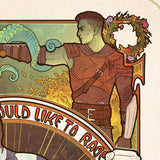 Critical Role Kunstdruck Travis Willingham: 10th Anniversary Art Nouveau Illustrations 46 x 28 cm - ungerahmt