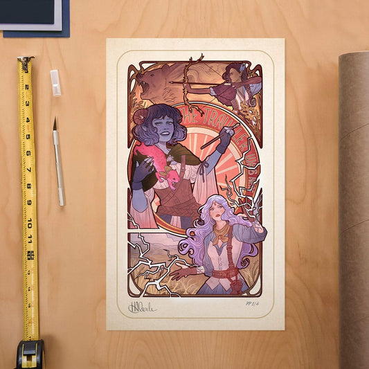 Critical Role Kunstdruck Laura Bailey: 10th Anniversary Art Nouveau Illustrations 46 x 28 cm - ungerahmt