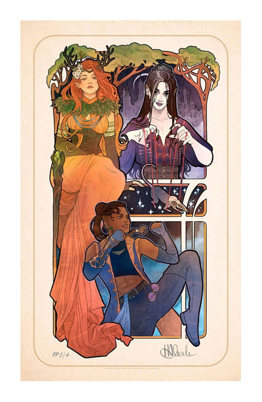 Critical Role Kunstdruck Marisha Ray: 10th Anniversary Art Nouveau Illustrations 46 x 28 cm - ungerahmt