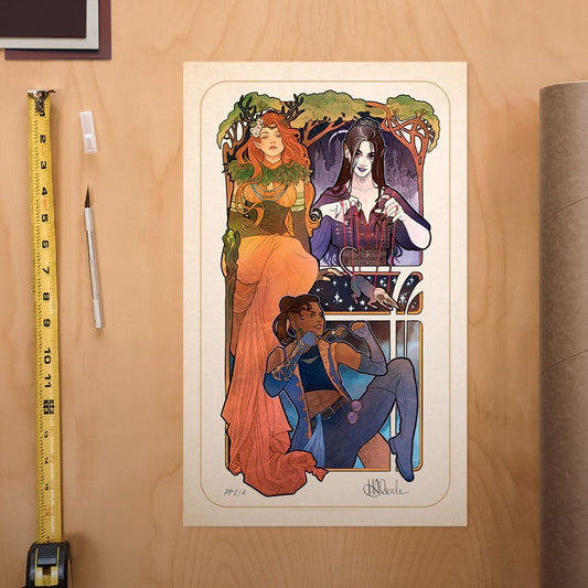 Critical Role Kunstdruck Marisha Ray: 10th Anniversary Art Nouveau Illustrations 46 x 28 cm - ungerahmt